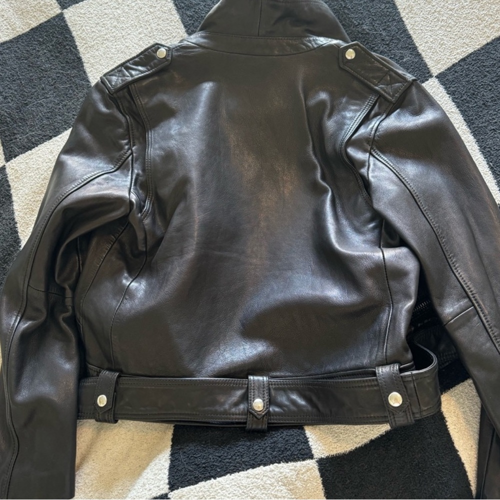 🖤All Saints Estae Leather Moto Jacket Like New🖤 - Picture 3 of 6